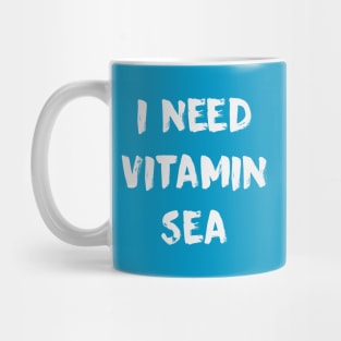 I Need Vitamin Sea Paint Brush Gift Mug